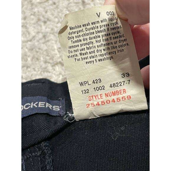 Dockers Pants Womens Sz 14 Medium Flat Front Chinos Straight Fit Blue 254504559 - Picture 8 of 11